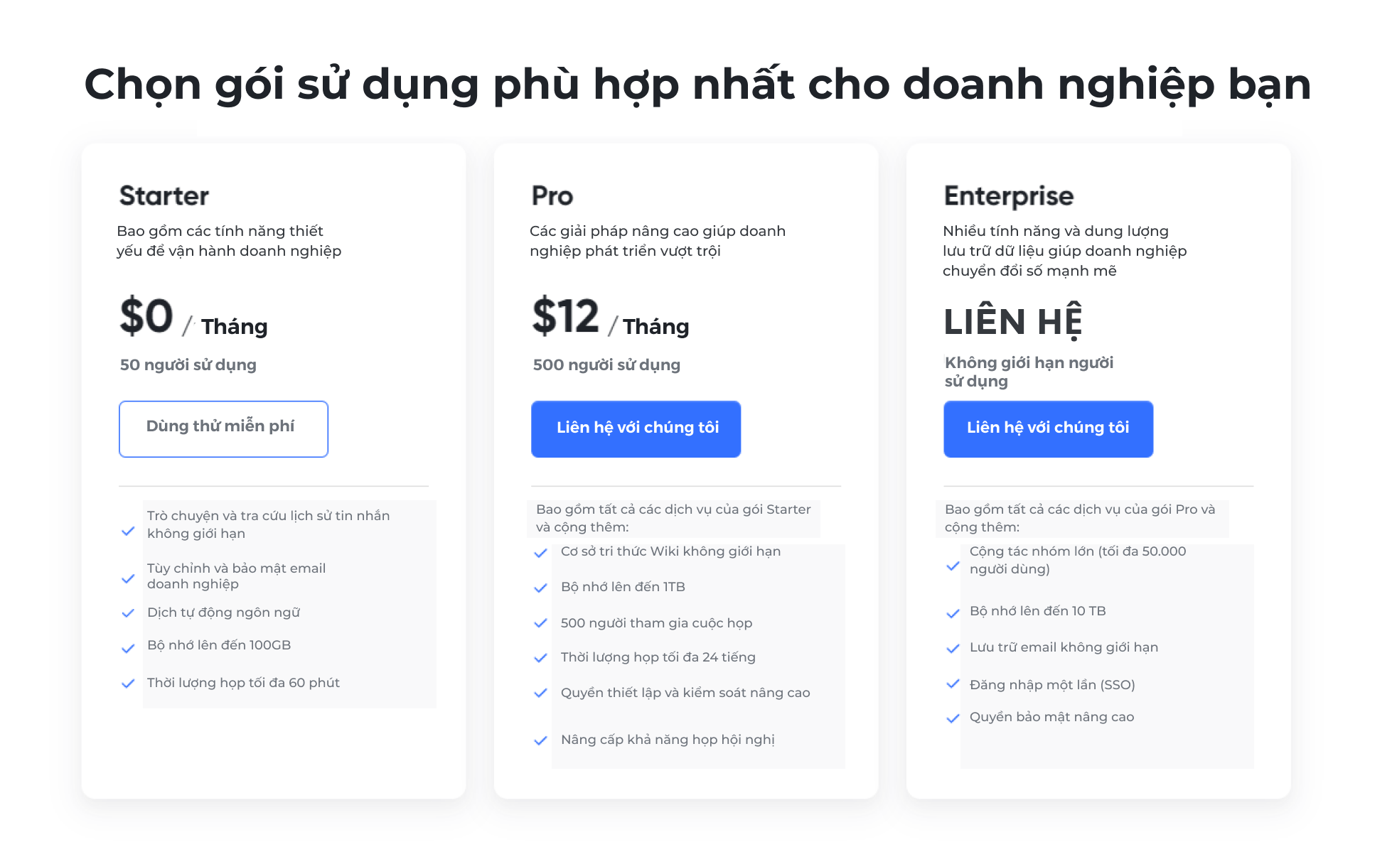 mô hình báo giá của lark suite